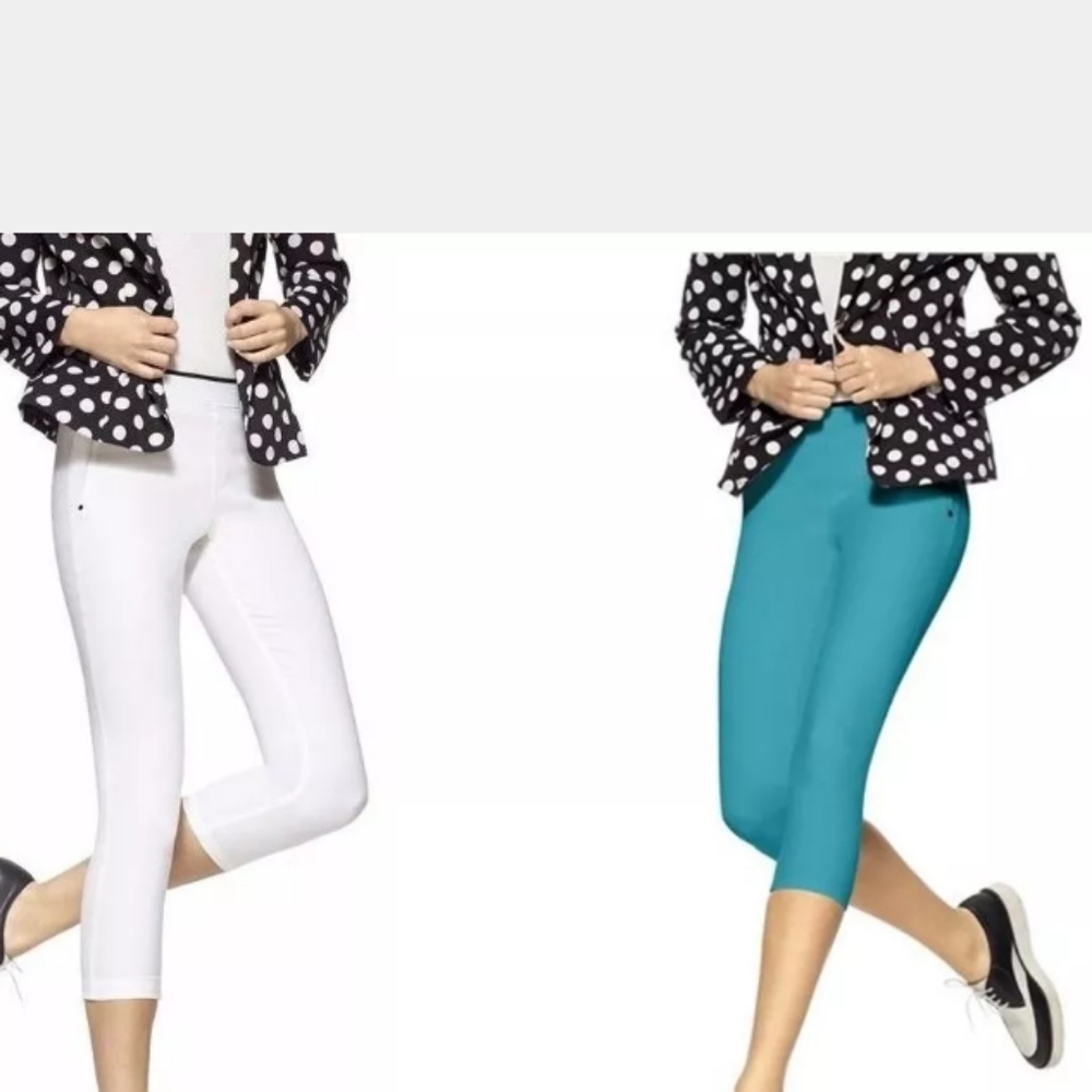 HUE polished twill capri legging